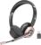 Wireless Headset with Mic for Work, Bluetooth Headphones with Microphone Noise Canceling & USB Dongle, Handsfree 26+ Hours Battery & Mute Button, for Office/Call Center/Laptop/MS Teams/Conference